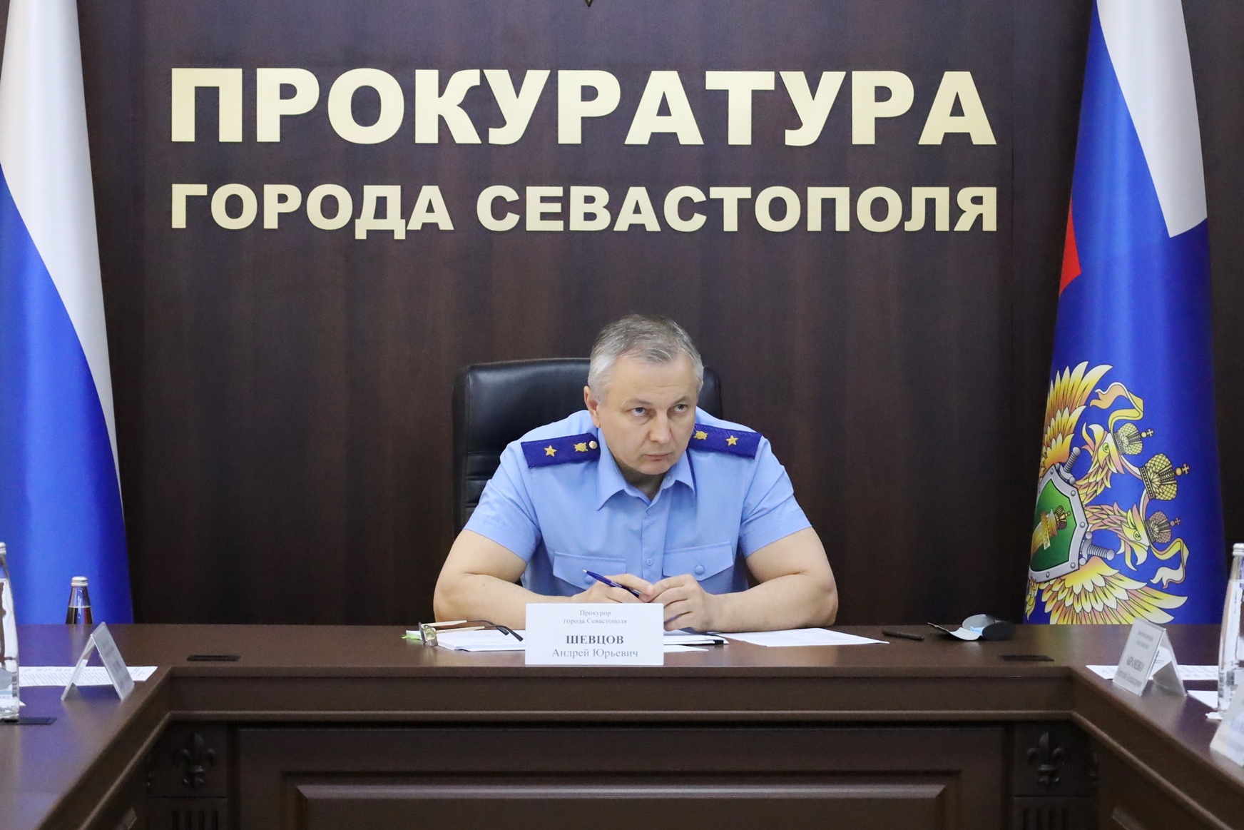 В прокуратуре города Севастополя проведено заседание коллегии о состоянии законности и прокурорского надзора за исполнением законов при рассмотрении сообщений о преступлениях и расследовании уголовных дел в сфере долевого строительства и жилищно-коммунального хозяйства (ФОТО, ВИДЕО)