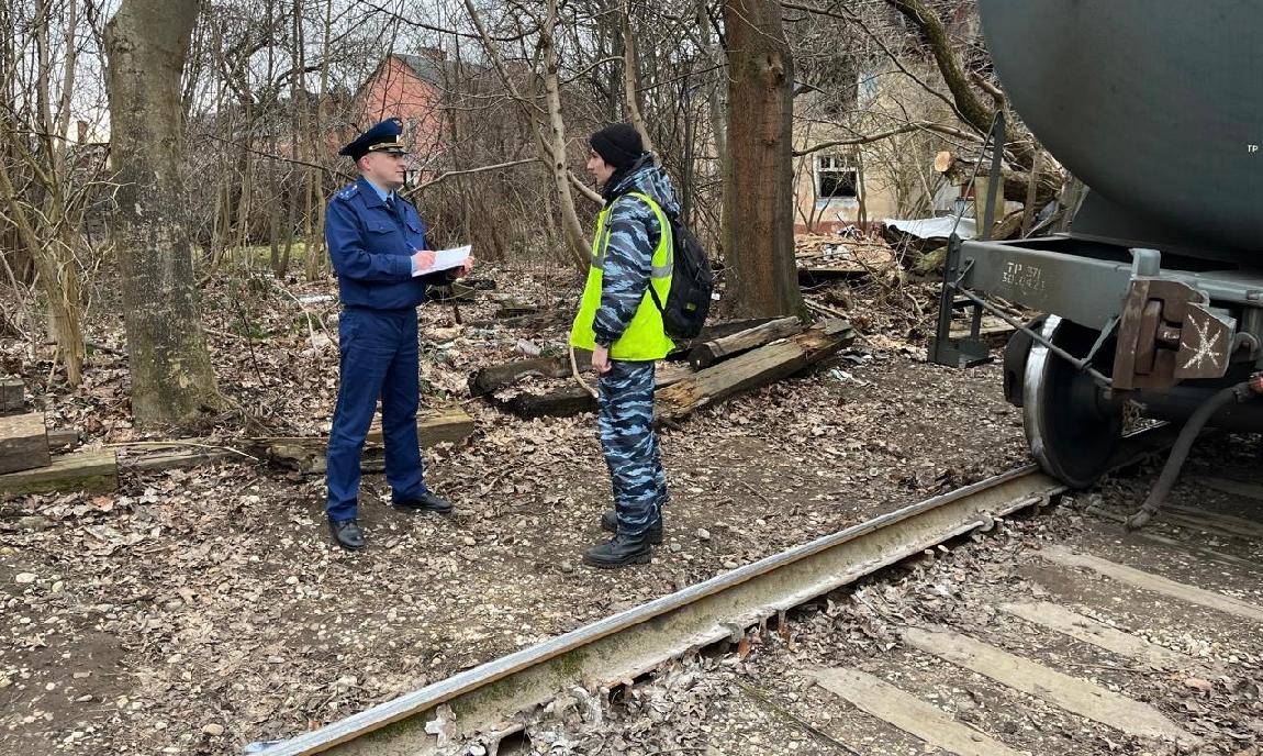 Северо-Западная транспортная прокуратура организовала проверку по факту схода вагонов грузового поезда на путях необщего пользования  в Калининграде