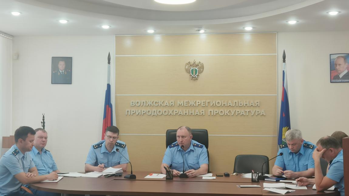 Состоялось заседание коллегии по итогам работы Волжской межрегиональной природоохранной прокуратуры за 1 полугодие 2025 год