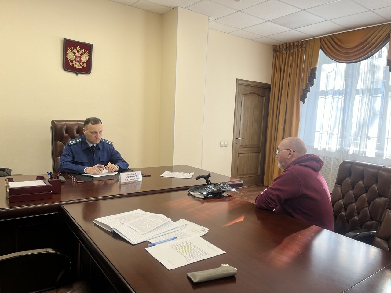 Исполняющий обязанности прокурора Мурманской области Анатолий Трифонов провёл прием граждан в Приёмной Президента Российской Федерации