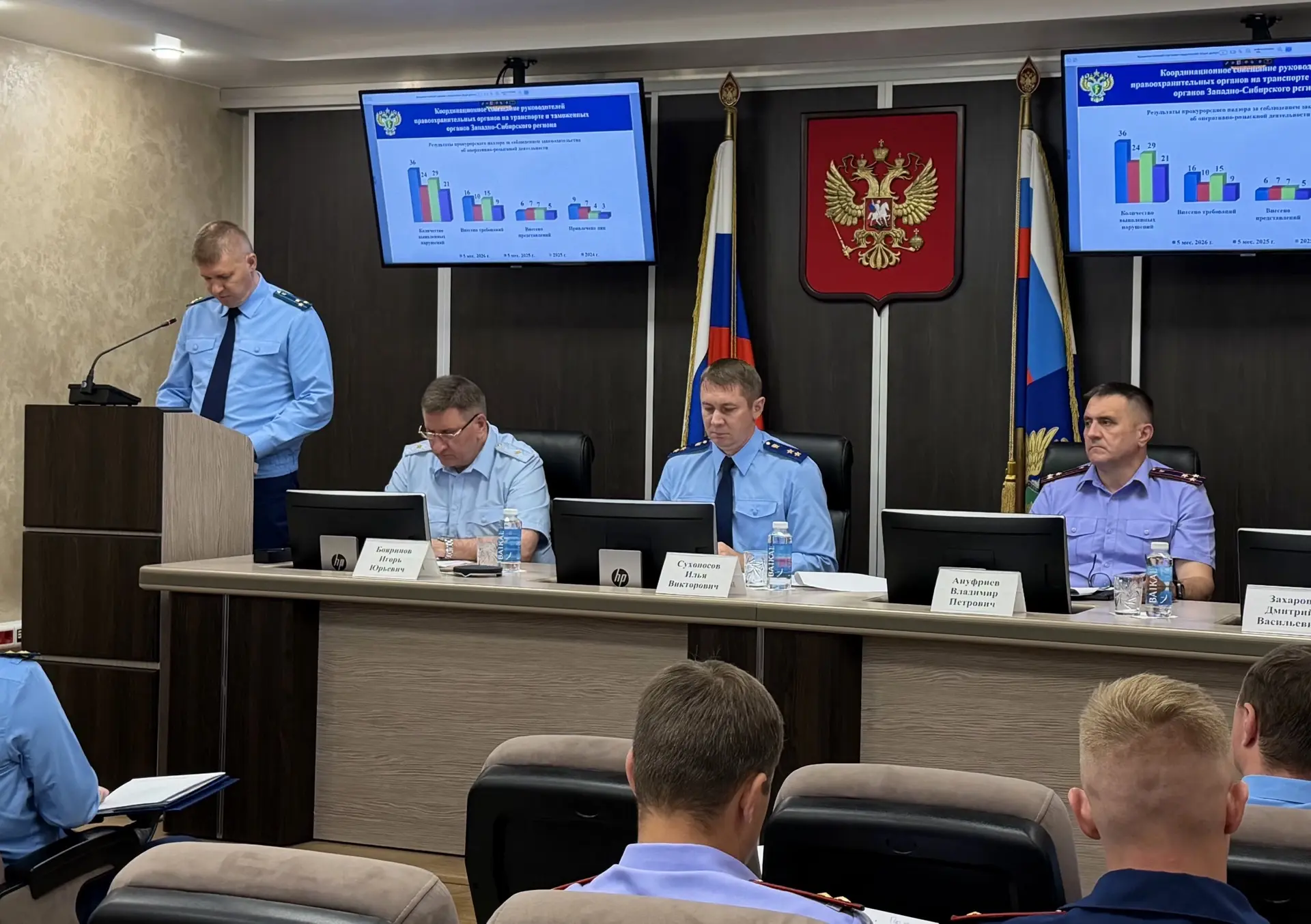 В Западно-Сибирской транспортной прокуратуре состоялось заседание координационного совещания руководителей правоохранительных органов на транспорте Западно-Сибирского региона
