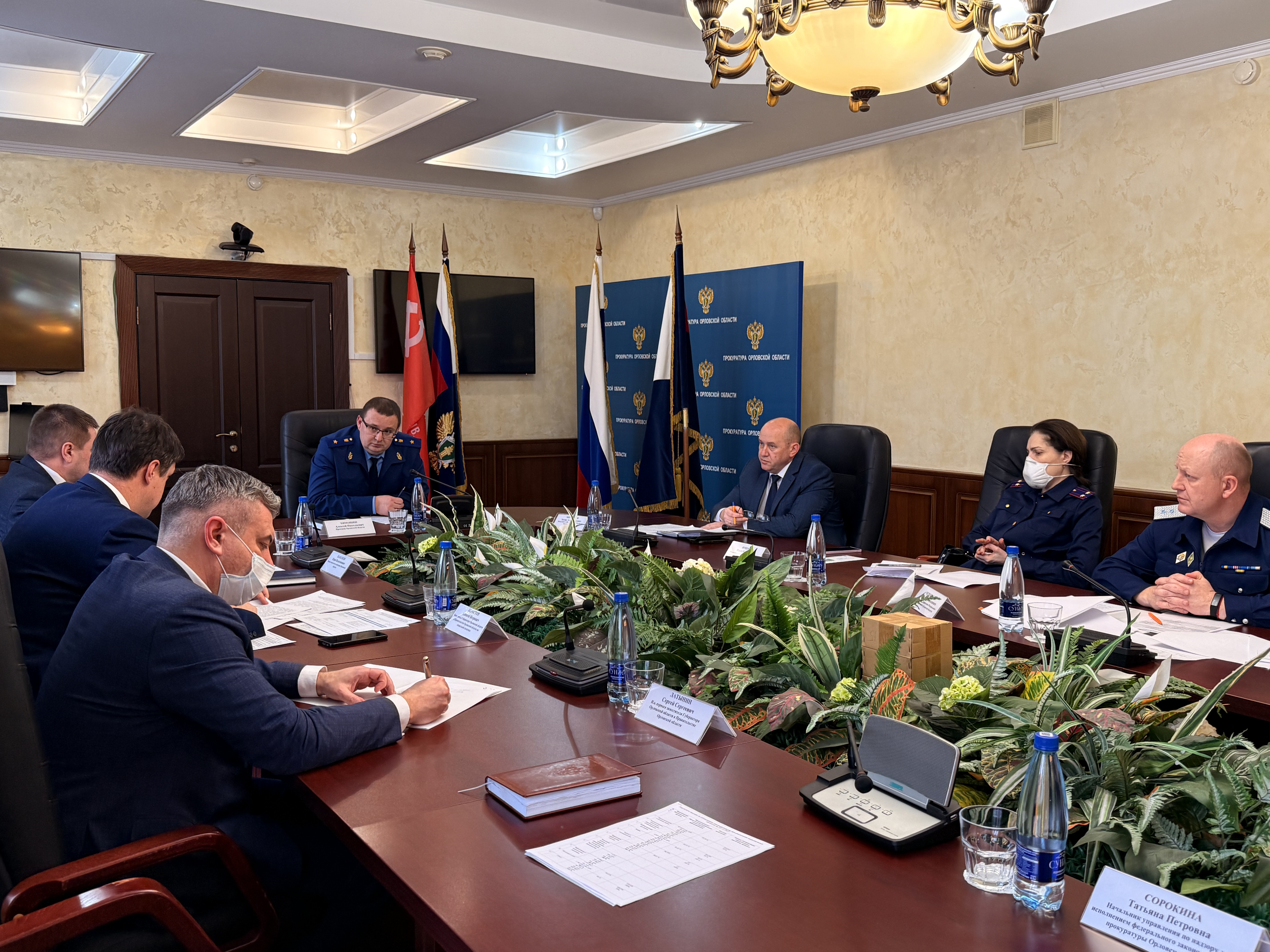 Под председательством прокурора Орловской области состоялось заседание межведомственной рабочей группы по вопросам состояния законности в сфере реализации национальных проектов 