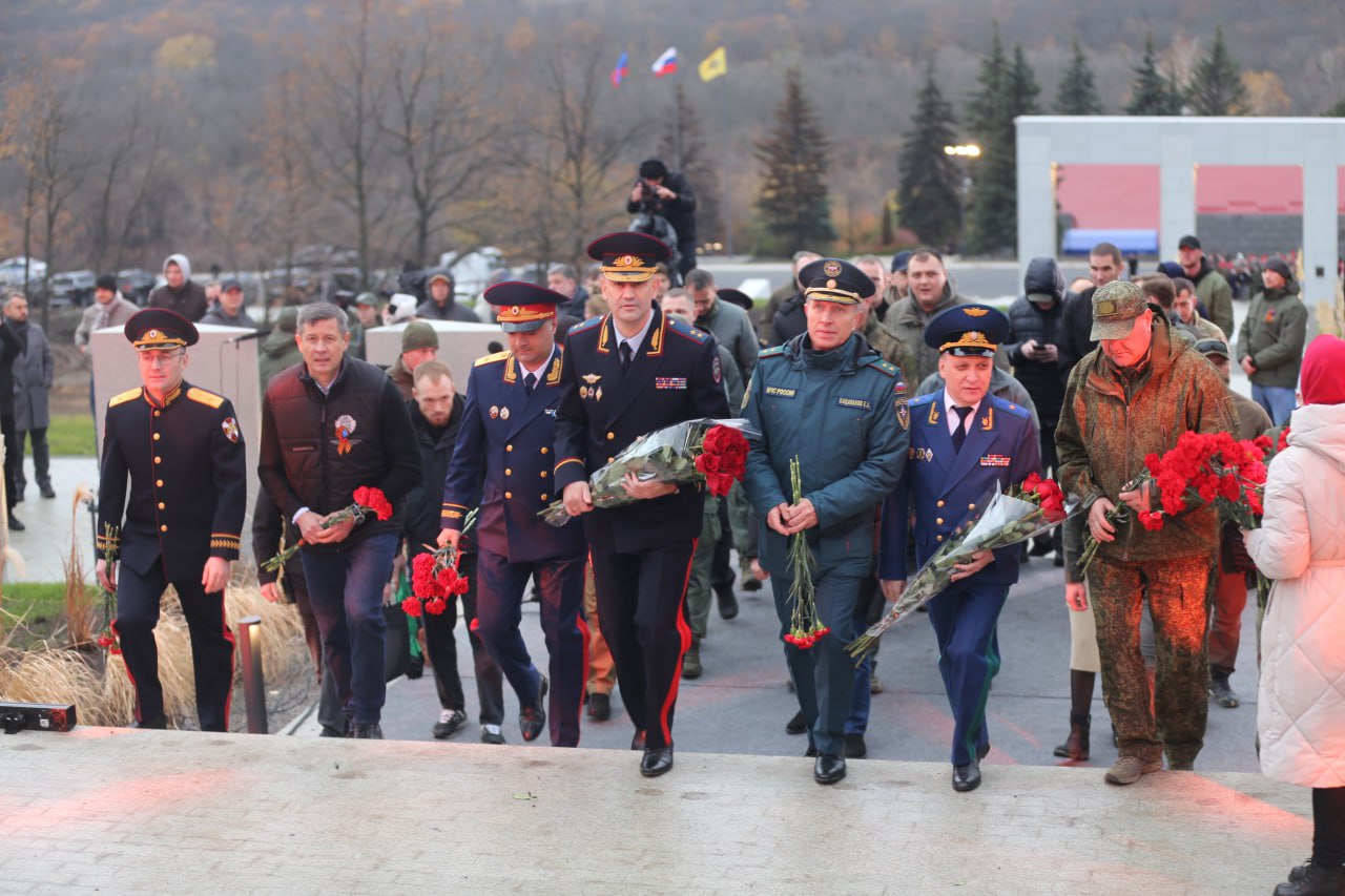 Прокурор республики Глеб Михайлов принял участие в торжественном мероприятии, посвященном открытию обновлённого мемориального комплекса боевой славы на реке Миус 