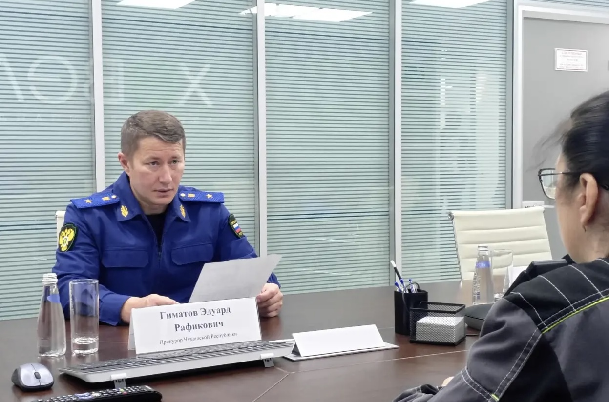 Прокурор Чувашии Эдуард Гиматов посетил крупное промышленное предприятие, расположенное в г.Новочебоксарске