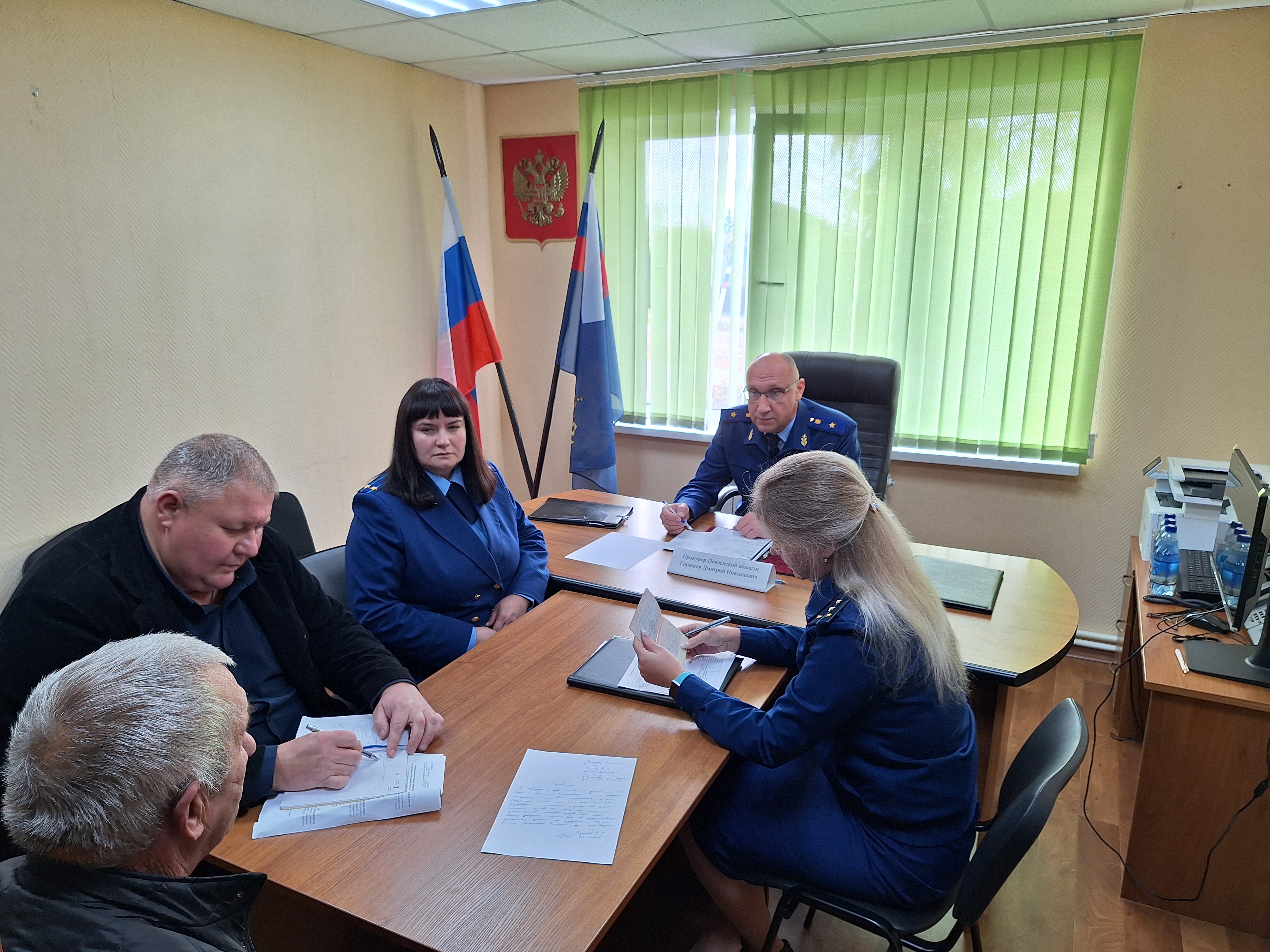 Прокурор области Дмитрий Горшков совершил рабочую поездку в Камешкирский район