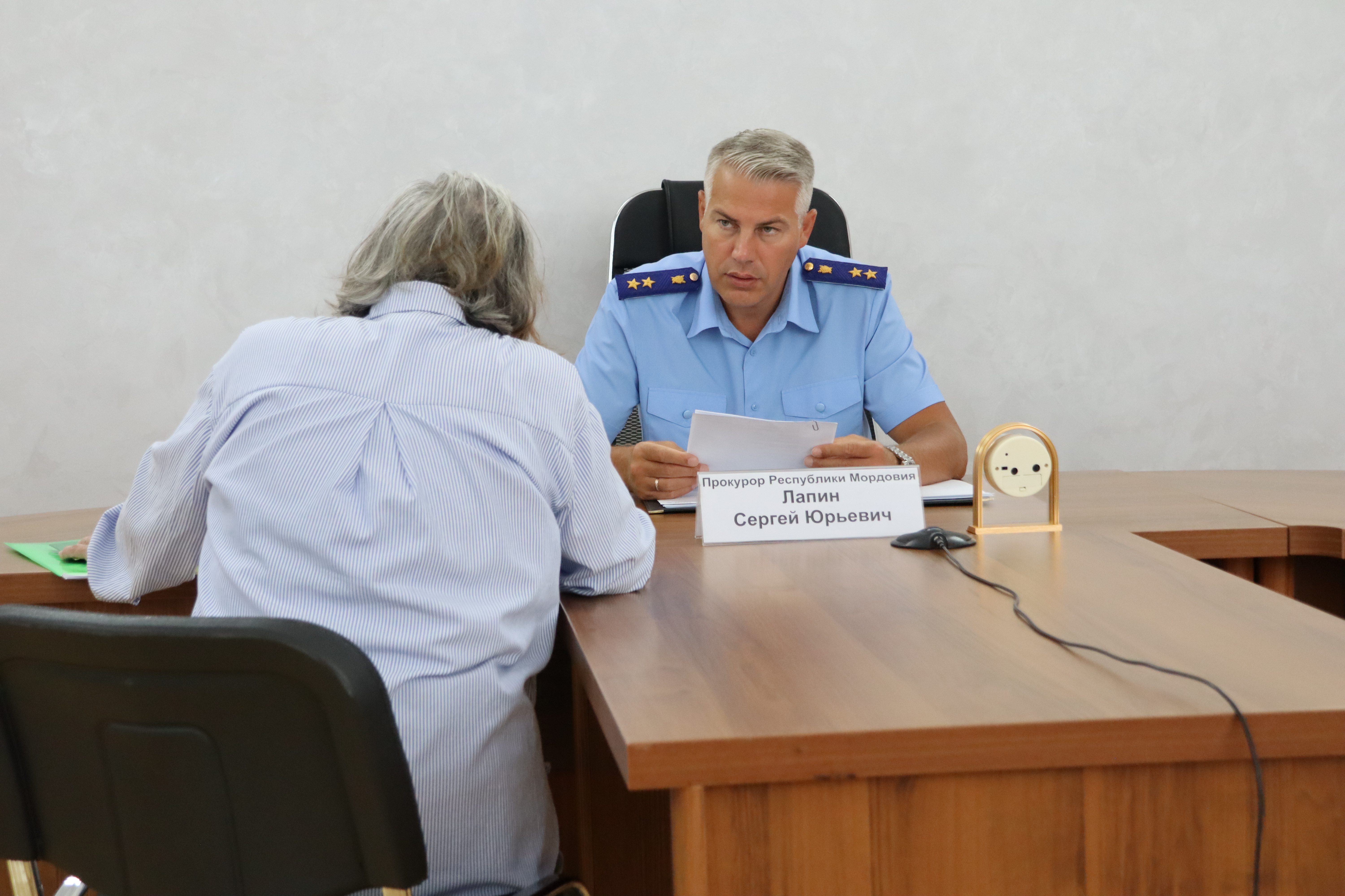 Прокурор Республики Мордовия провел личный прием граждан