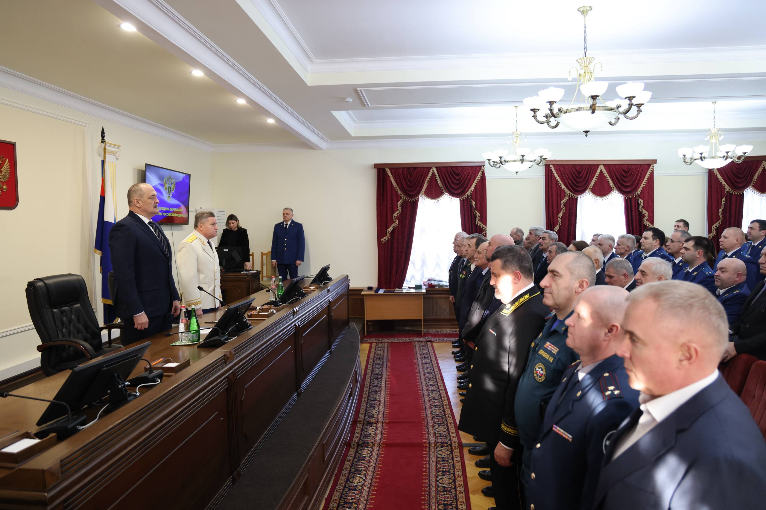 В прокуратуре Республики Дагестан состоялось торжественное совещание по случаю празднования 304-летия образования органов прокуратуры Российской Федерации