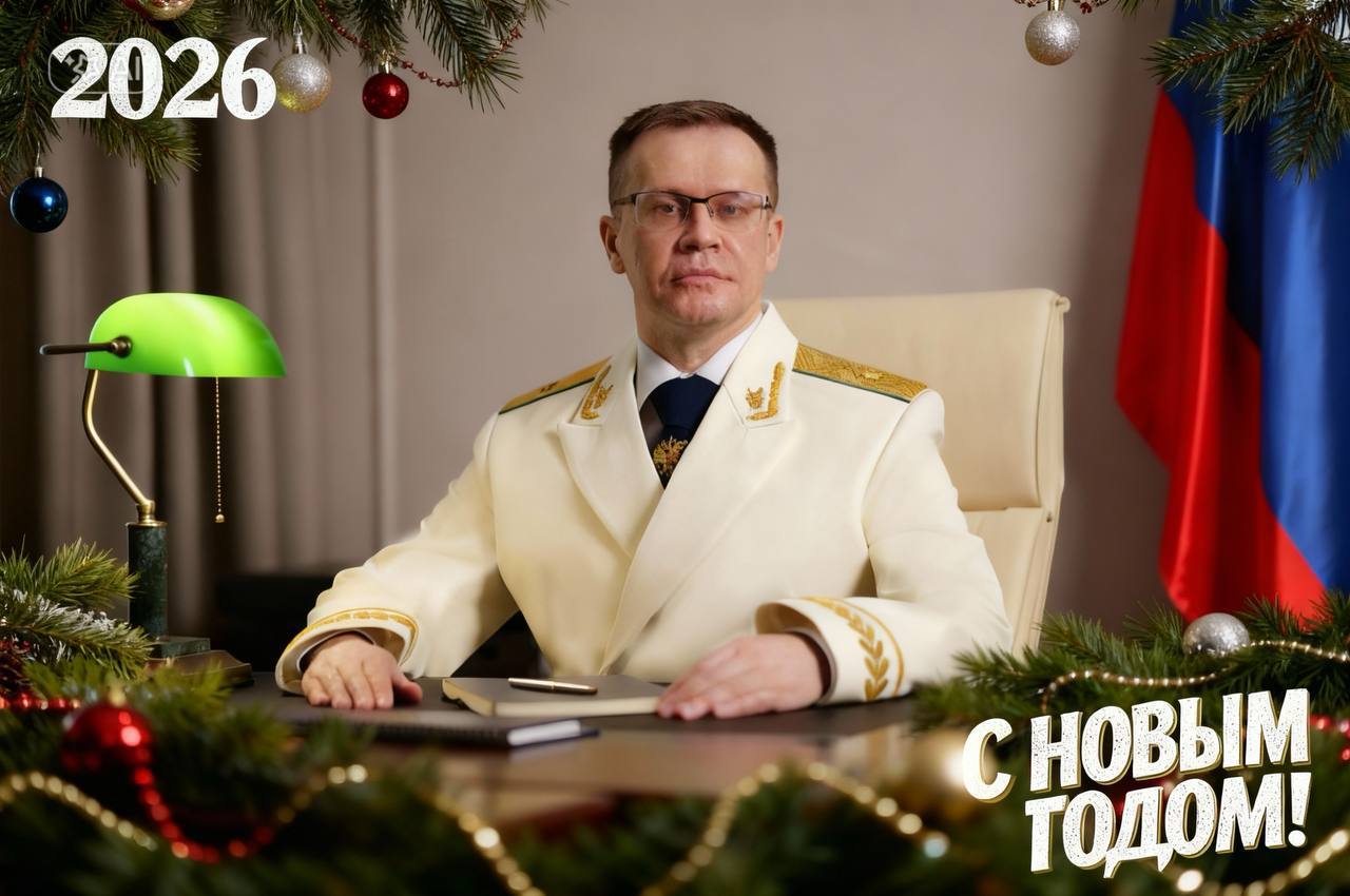 Поздравление прокурора области Игоря Донгаузера с наступающим Новым годом и Рождеством